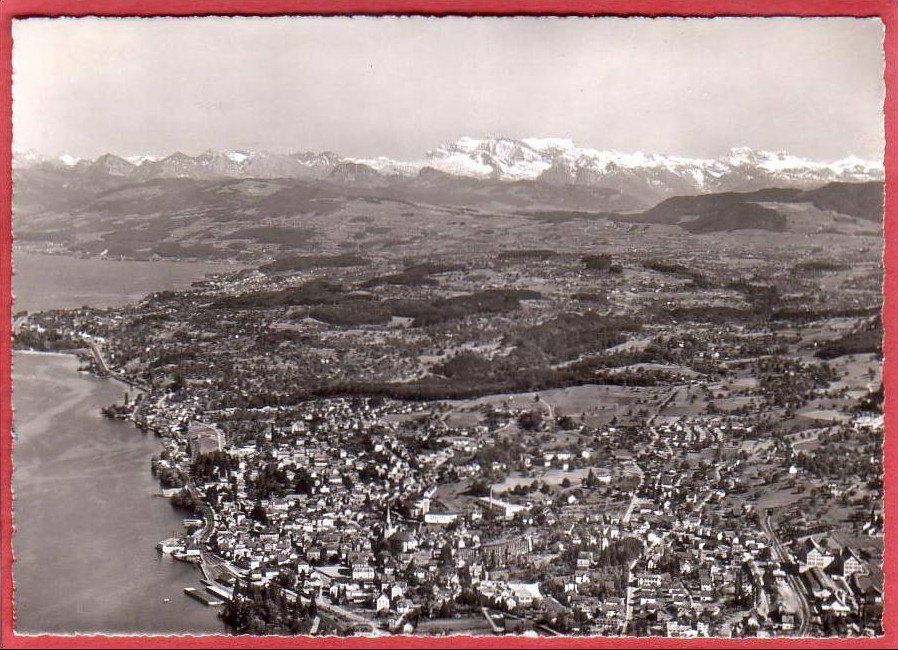 Ansichtskarten: HORGEN, FLIEGERAUFNAHME, GROSSFORMAT – Gebraucht aus Grüningen von Kartenlaube