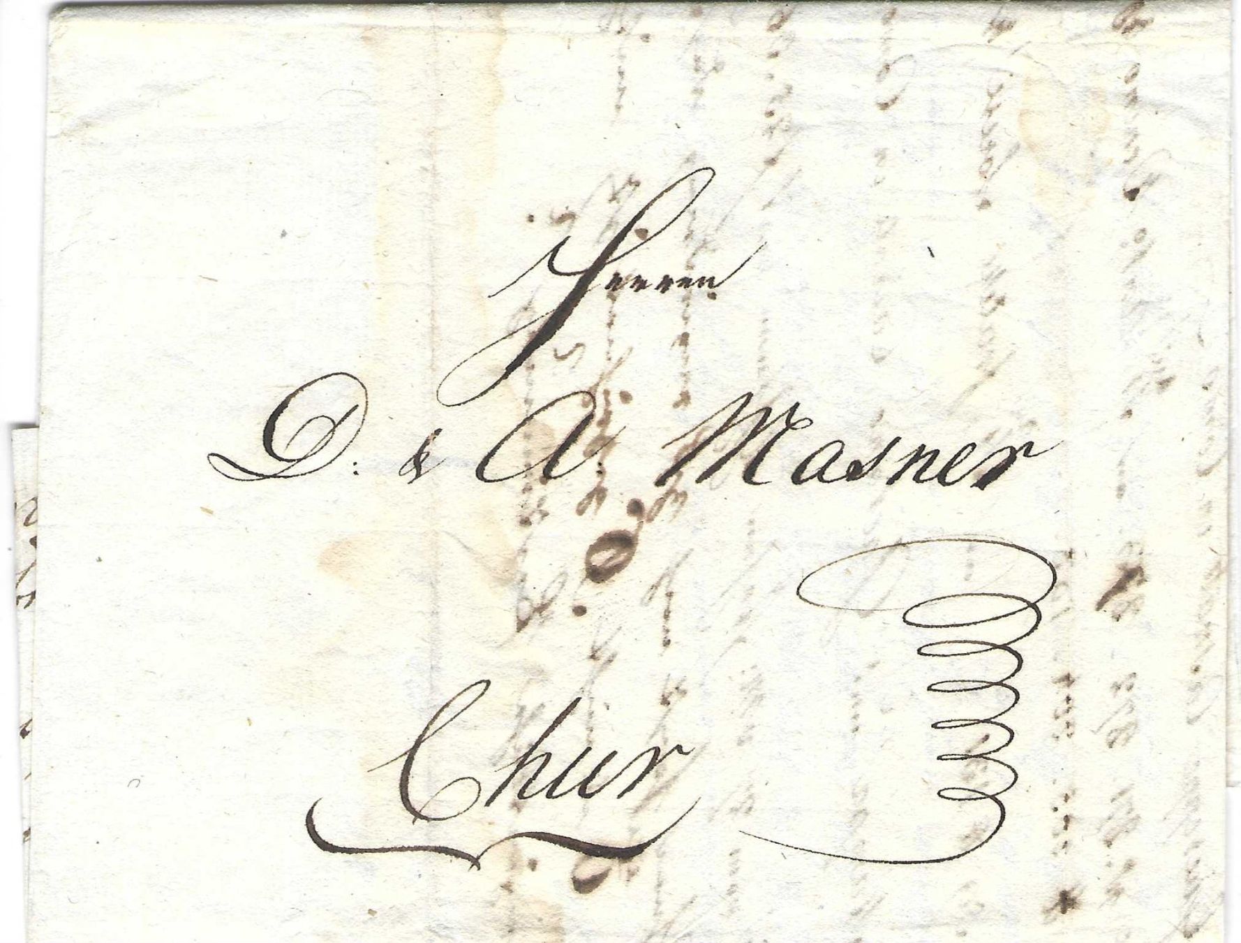 Tutti i francobolli: Faltbrief Lindau - Chur  1794 – Usato da Wildhaus venduto da Brunphil