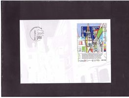 2000  FDC  mit Block Briefmarkenausstellung St. Gallen