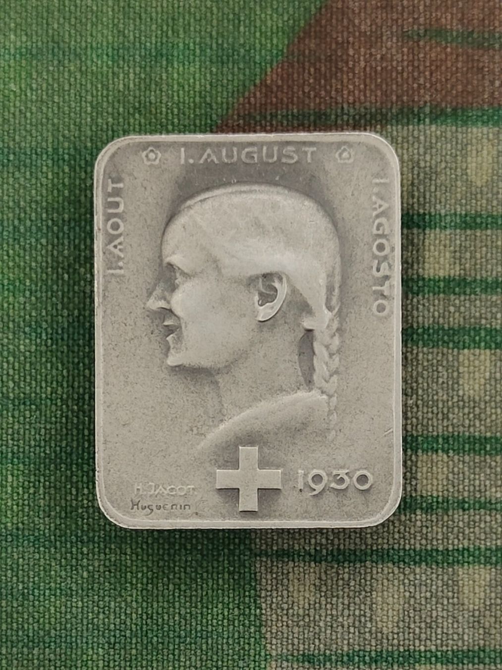 Placchette & Badge: 1. August Abzeichen 1930 – Usato da Bauma venduto da SwissMilitaria