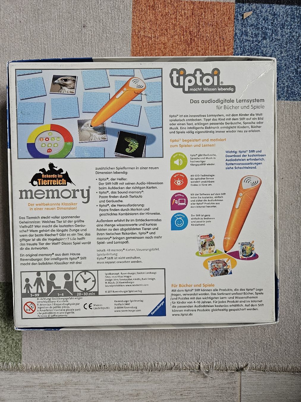 Tiptoi Giochi: Tiptoi Memory Spiel - Rekorde im Tierreich – Usato da St-Sulpice VD venduto da marc0815 1