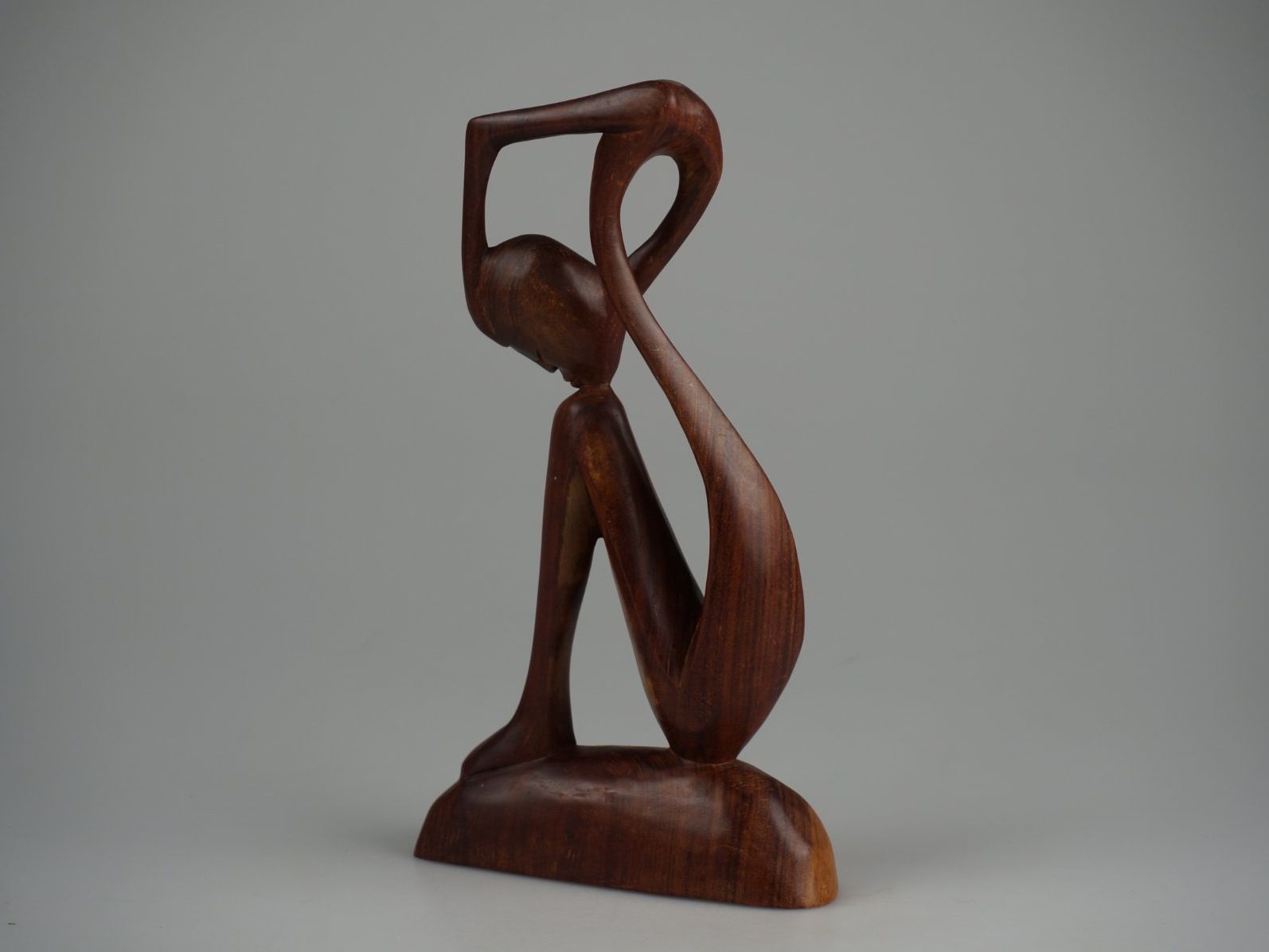 Sculture & Statue: Abstrakte "Denkers" Holzskulptur 14" – Usato da Rüti ZH venduto da Restwert_Rueti_ZH 1