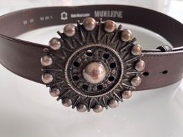 Ceinture en cuir Madeleine - Taille 80-38!