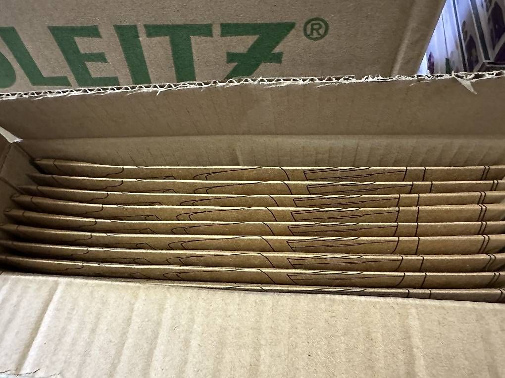 Leitz Raccoglitori: 9Stk. Sichthülle mit drei Fächern, A4, Blau, 3er Pack – Nuovo e nell'imballaggio originale da Necker venduto da liq24 3