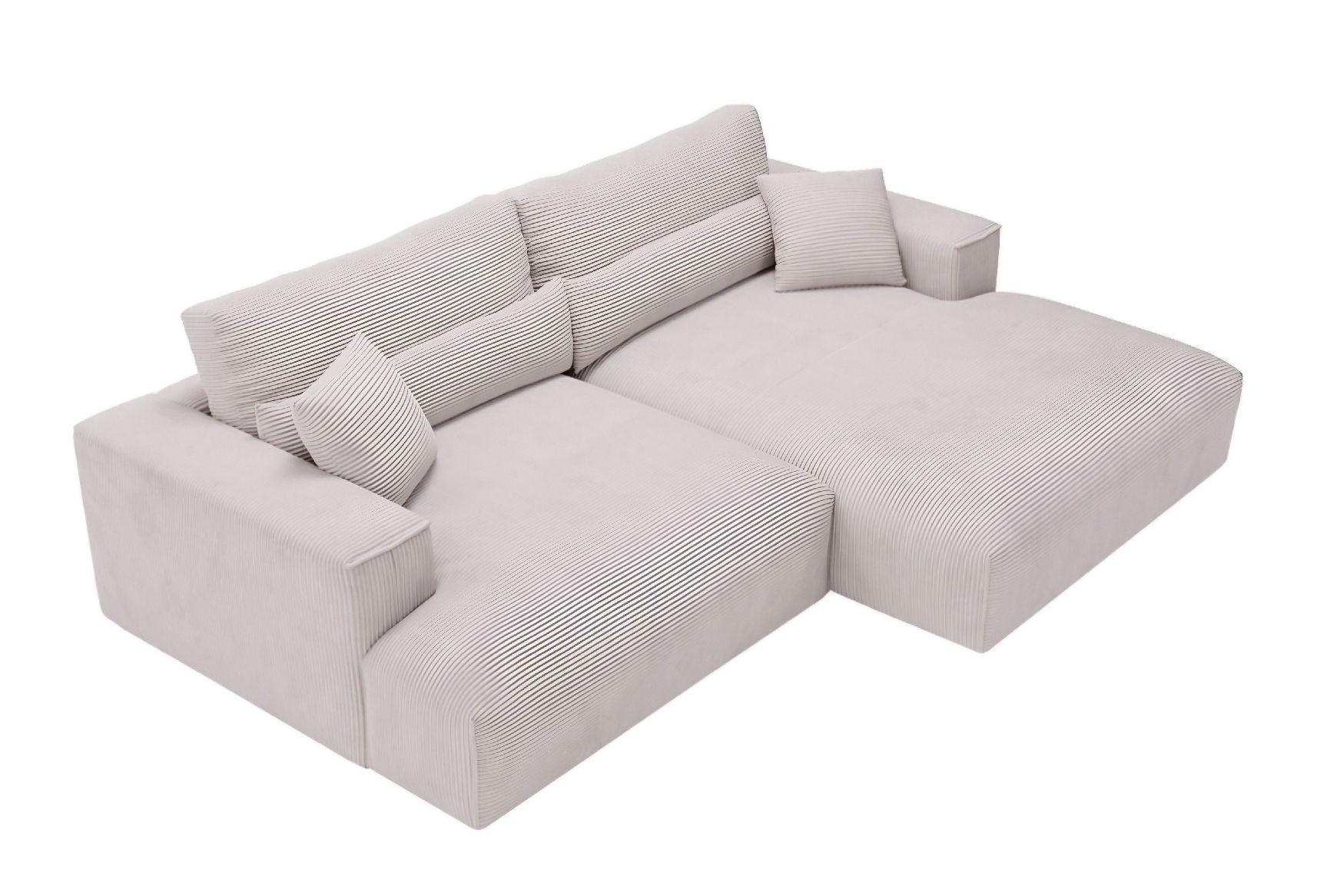Divani: Ecksofa FELICIA Stoff hellgrau von Conforama – Nuovo (secondo la descrizione) da Laupen ZH venduto da Dirk.S.3 2