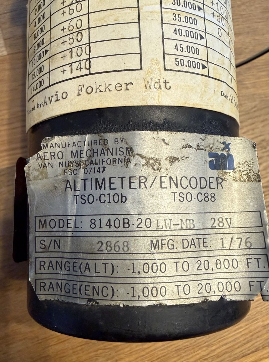 Mesurer: Altimeter Encoder Höhenmesser Flugzeug  – D'occasion à Goldach par Messerguru 3