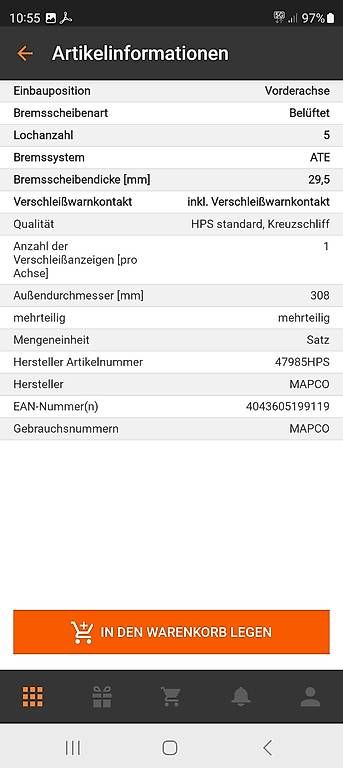 Alle Autoersatzteile: Bremsscheiben+Belagsatz – Gebraucht aus Sigriswil von FSLT99 3