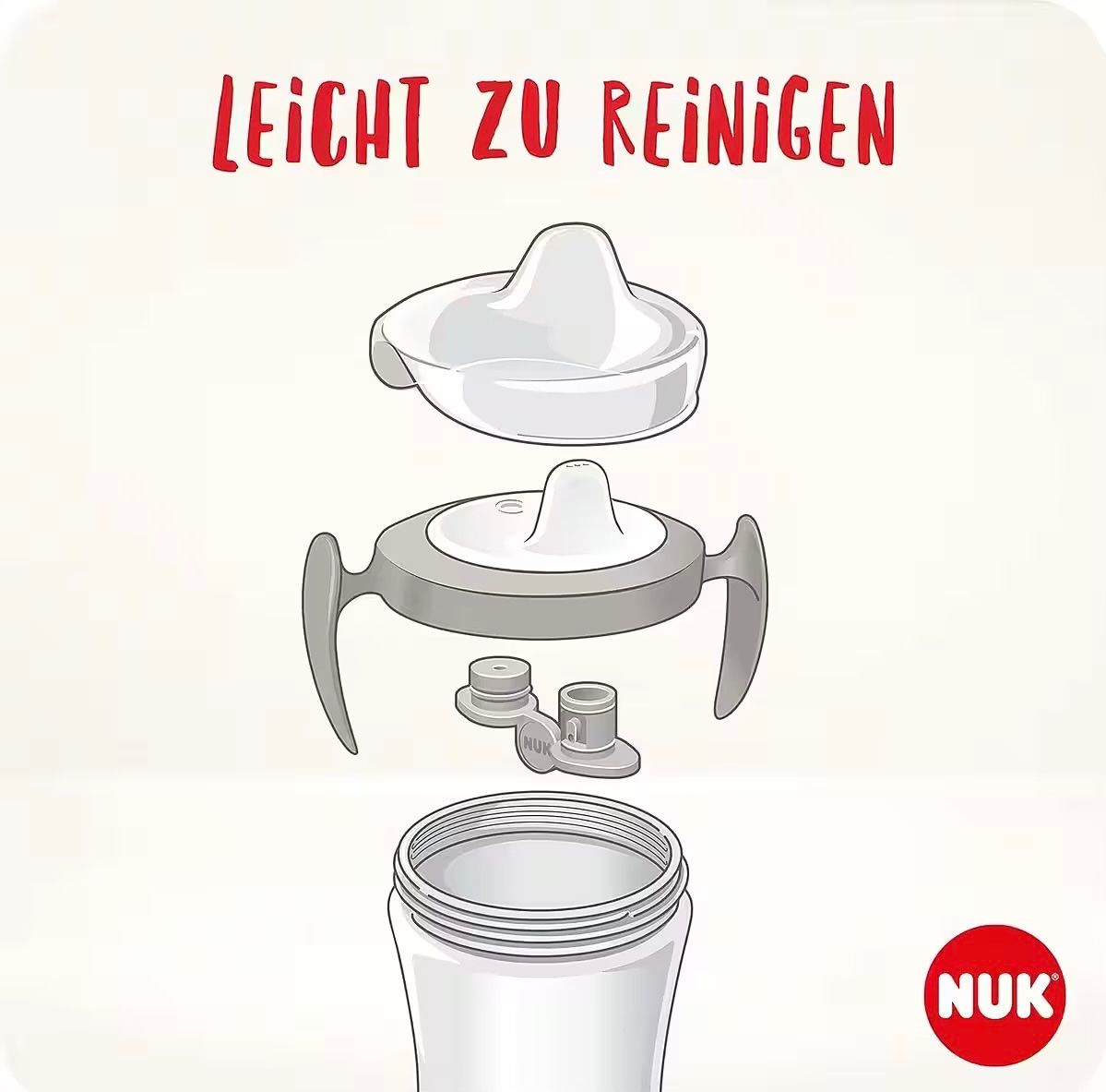 Pasti del neonato: NUK Trinkflasche Trainer Cup, 230ml, blau – Nuovo e nell'imballaggio originale da Basel venduto da Seifehuesli 4