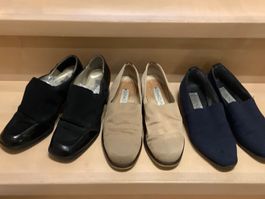 3 Paar Stoffschuhe Damen Gr. 37