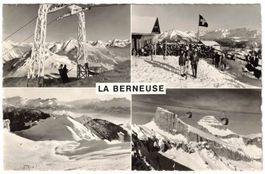 Leysin - 4 Bild AK Berneuse