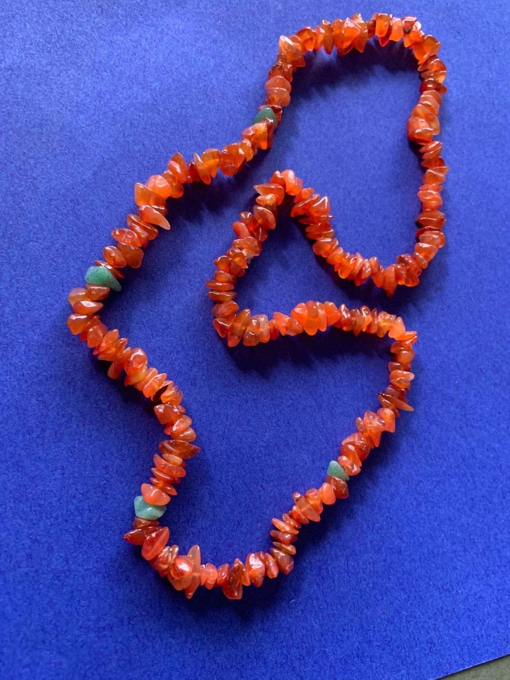 Catenine: Rotte Kette + Aventurin (62cm) – Usato da Laufen venduto da belleskulptur