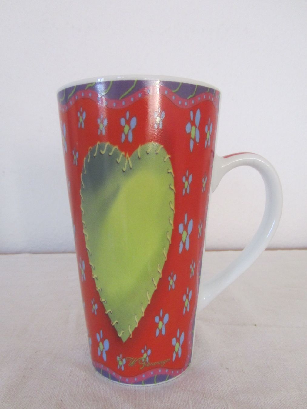 Tazze: Grosse Tasse mit Herzmuster, Teetasse, NEU – Nuovo (secondo la descrizione) da Seengen venduto da mikelele 1