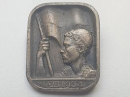 🇨🇭 Swiss Medal - 1 August 1934 - Rectangular Huguenin