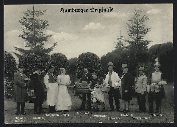 Cartoline postali: Hamburger Originale, v. d. Linden mit Le – Usato da Berlin venduto da bartko-reher