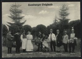Hamburger Originale, v. d. Linden mit Le