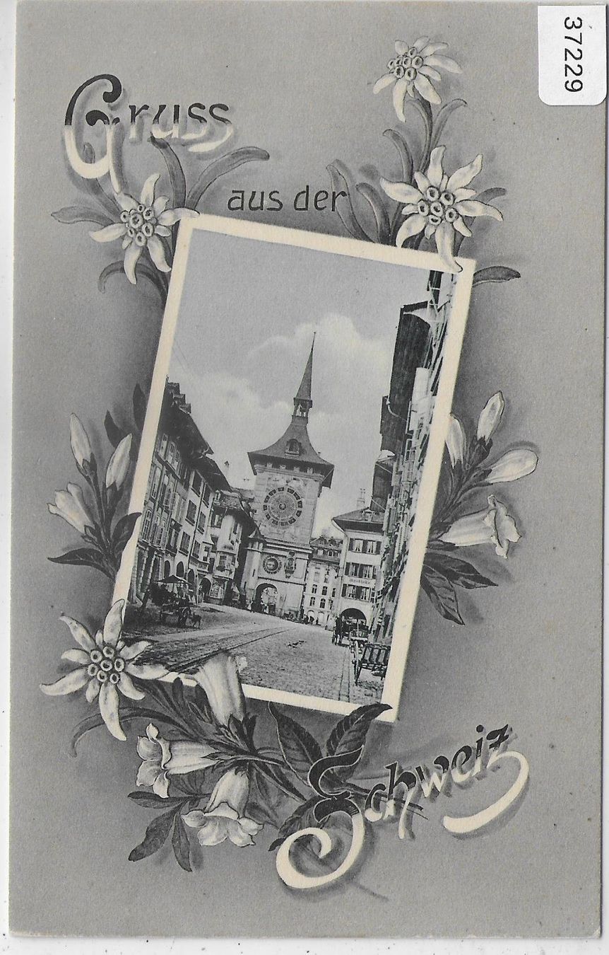 Cartoline postali: Gruss aus der Schweiz - Bern Zeitglockenturm – Usato da Ettingen venduto da Kartenplanet
