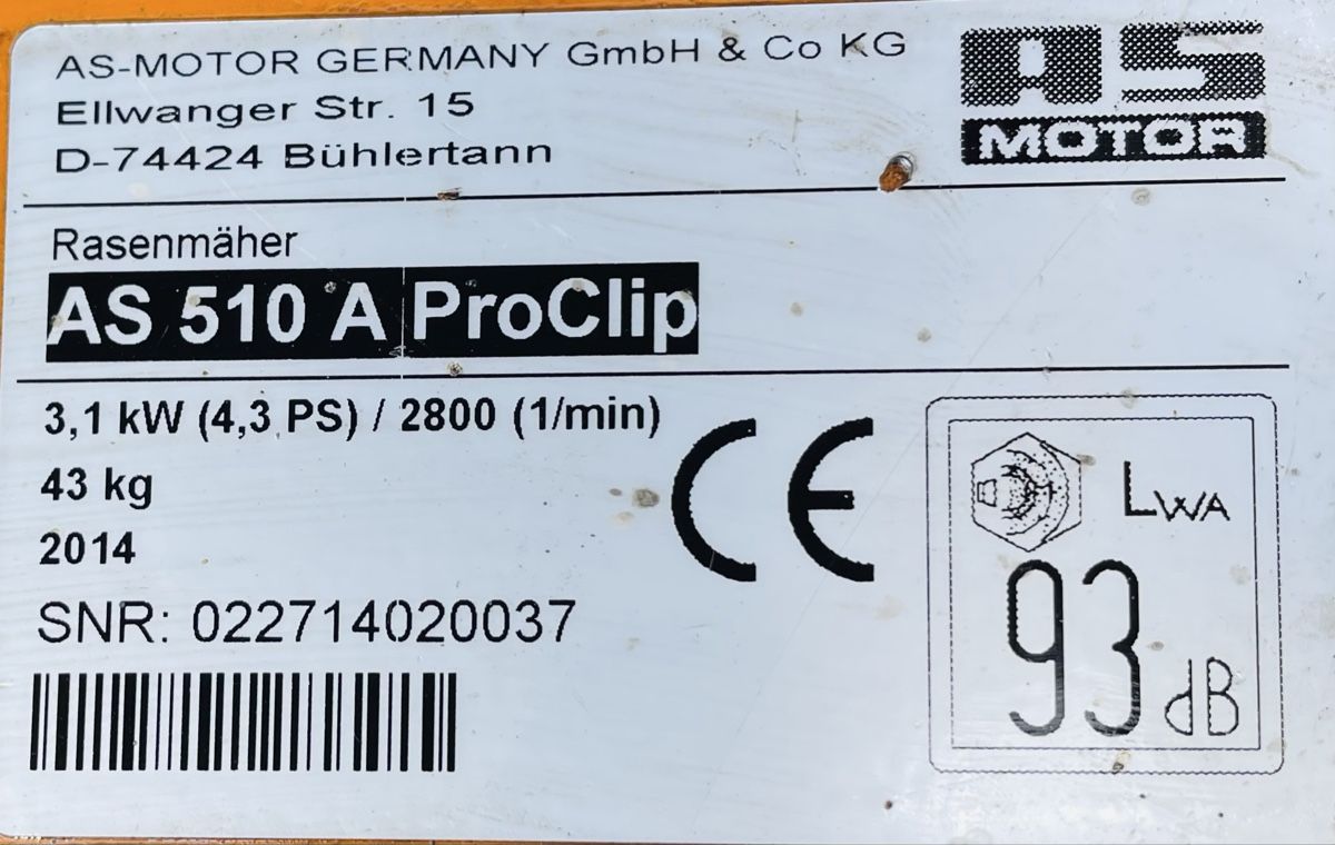 Tagliaerba: Rasenmäher AS 510 ProClip professionell – Usato da Würenlos venduto da Shop_Shop 7