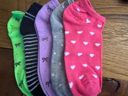 5 x Sneaker-Socken Einheitsgrösse 36-40