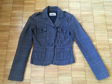 Blazer-Jacke Grau von Only, Grösse 36