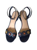 Tory Burch Sommersandalen, Gr. 38, Dunkelblau, Leder