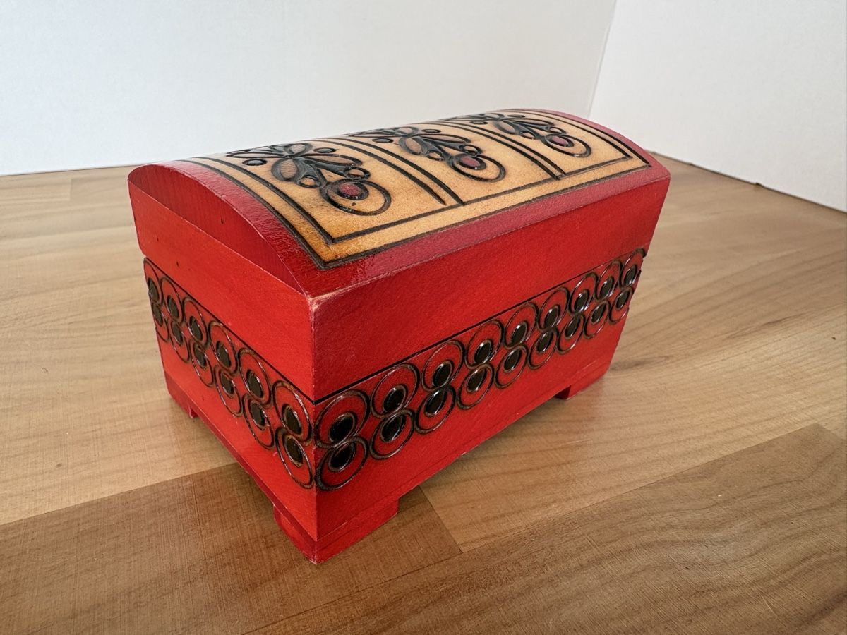Portagioie: Holz Truhe Box – Nuovo (secondo la descrizione) da Rümlang venduto da SchumBru10
