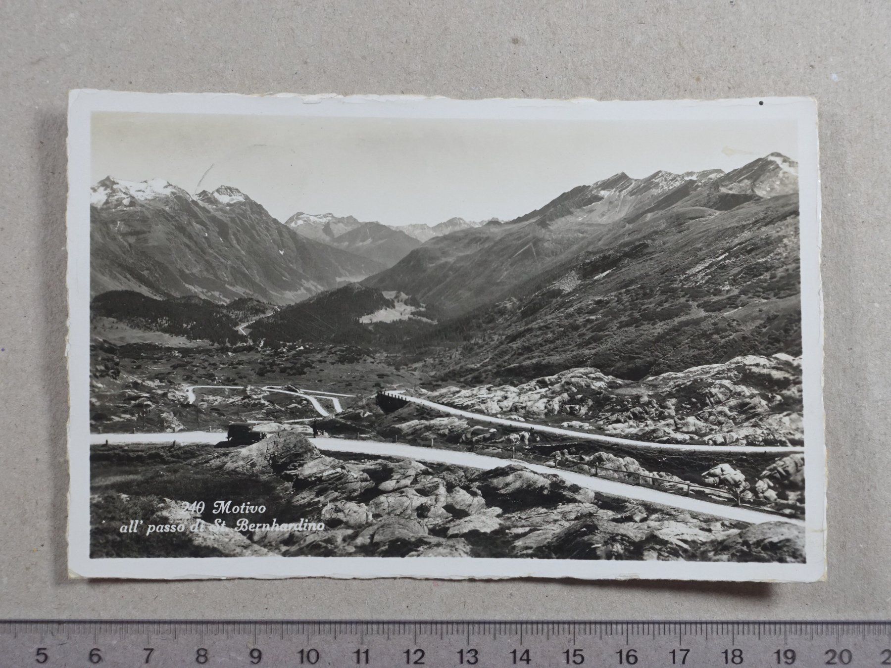 Cartoline postali: San Bernardino Pass, 1939 – Usato da Lenzburg venduto da fh1
