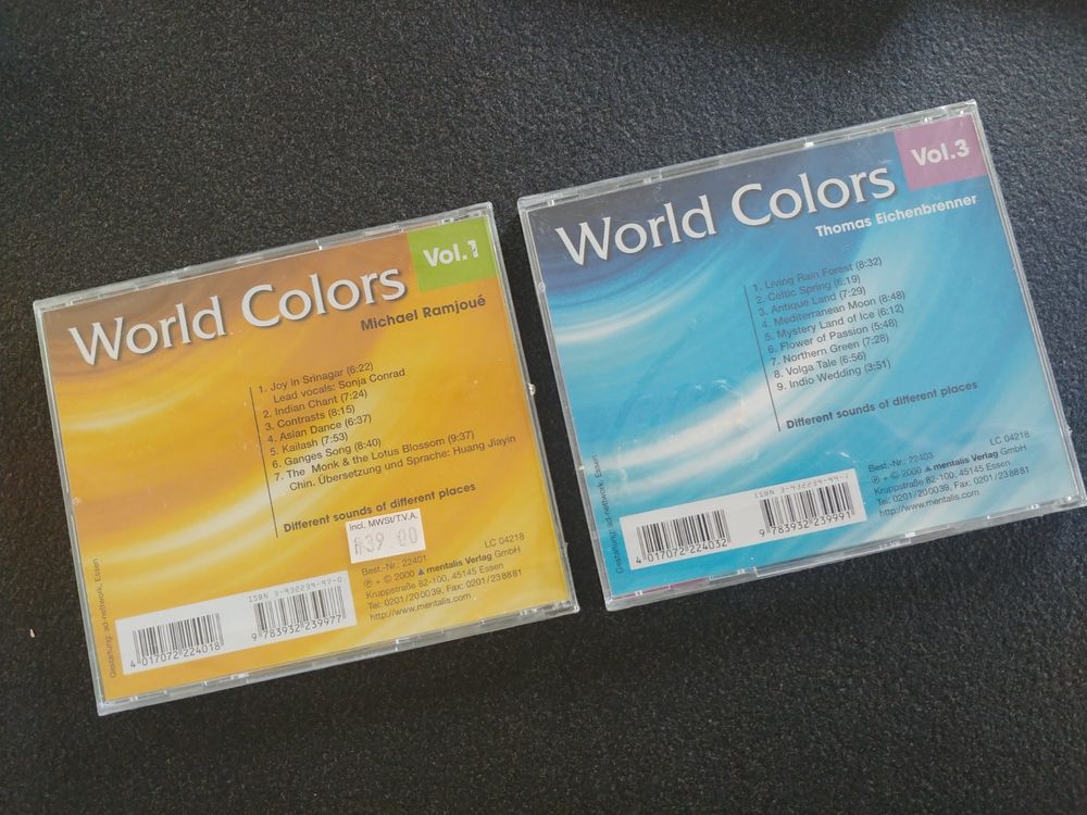 World Colors CD Set Vol. 1 & 3 - Entspannende Musik (Neu und ...