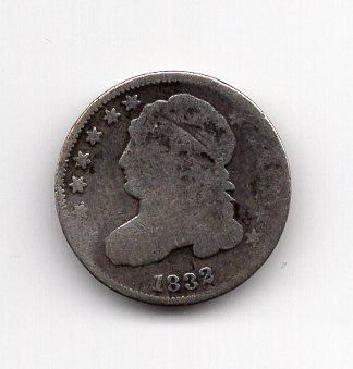 Tutti le monete: (1156) USA, 10 Cents, 1832 – Usato da Rüthi (Rheintal) venduto da erdnuessli1 1
