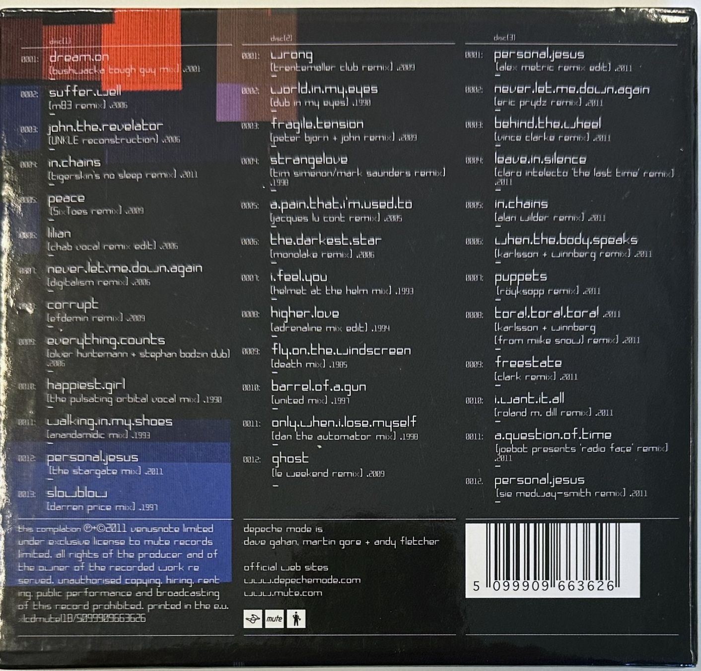 CDs: Depeche Mode – Remixes 2. 81-11 – Gebraucht aus Martigny von jereq 1
