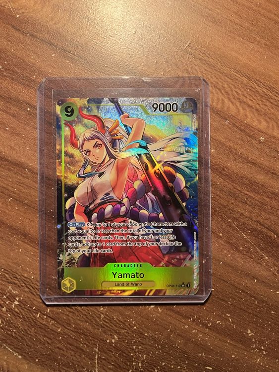 Yamato Alternative Art Price One Piece Card Game  Yamato Alt Art SR  OP04-112  Japanese, Near Mint, Full Art Parallel Yamato Alternate Art