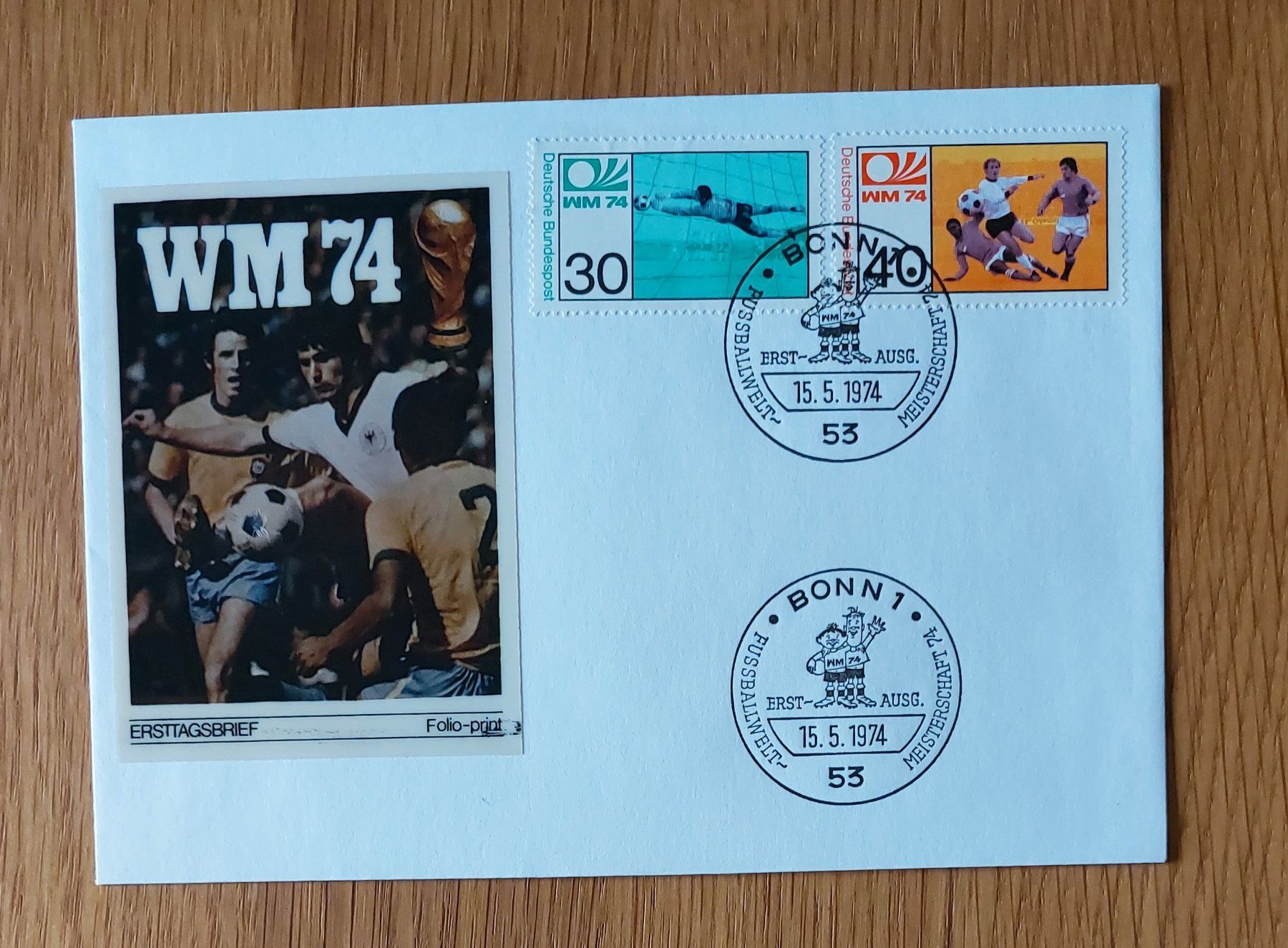 Alle Briefmarken: Ersttagsbrief WM 74 15.05.74 – Neu (gemäss Beschreibung) aus Küsnacht ZH von