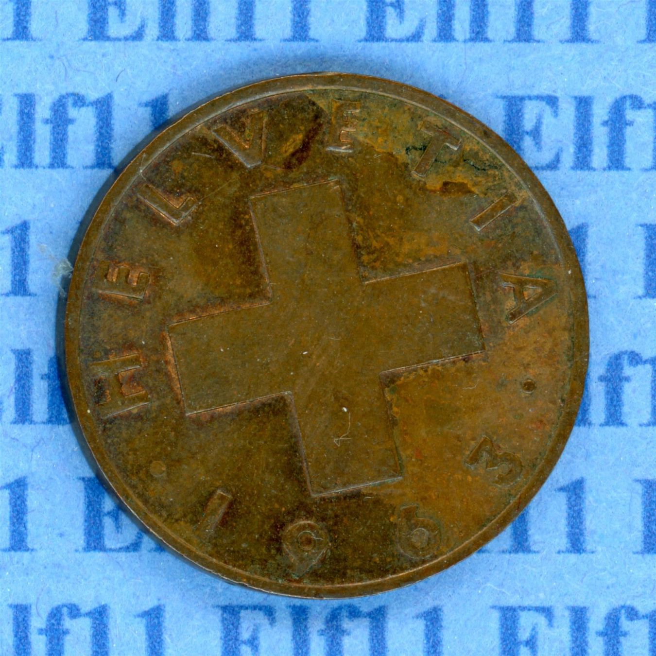 Tutti le monete: CHF___0.02 1963 -unz 2 Rappen – Usato da Widnau venduto da Elf11
