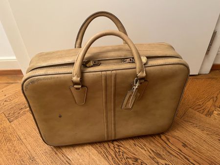 🧳 Valise Vintage Cuir Veau Italie Années 1960 Luxe ✨