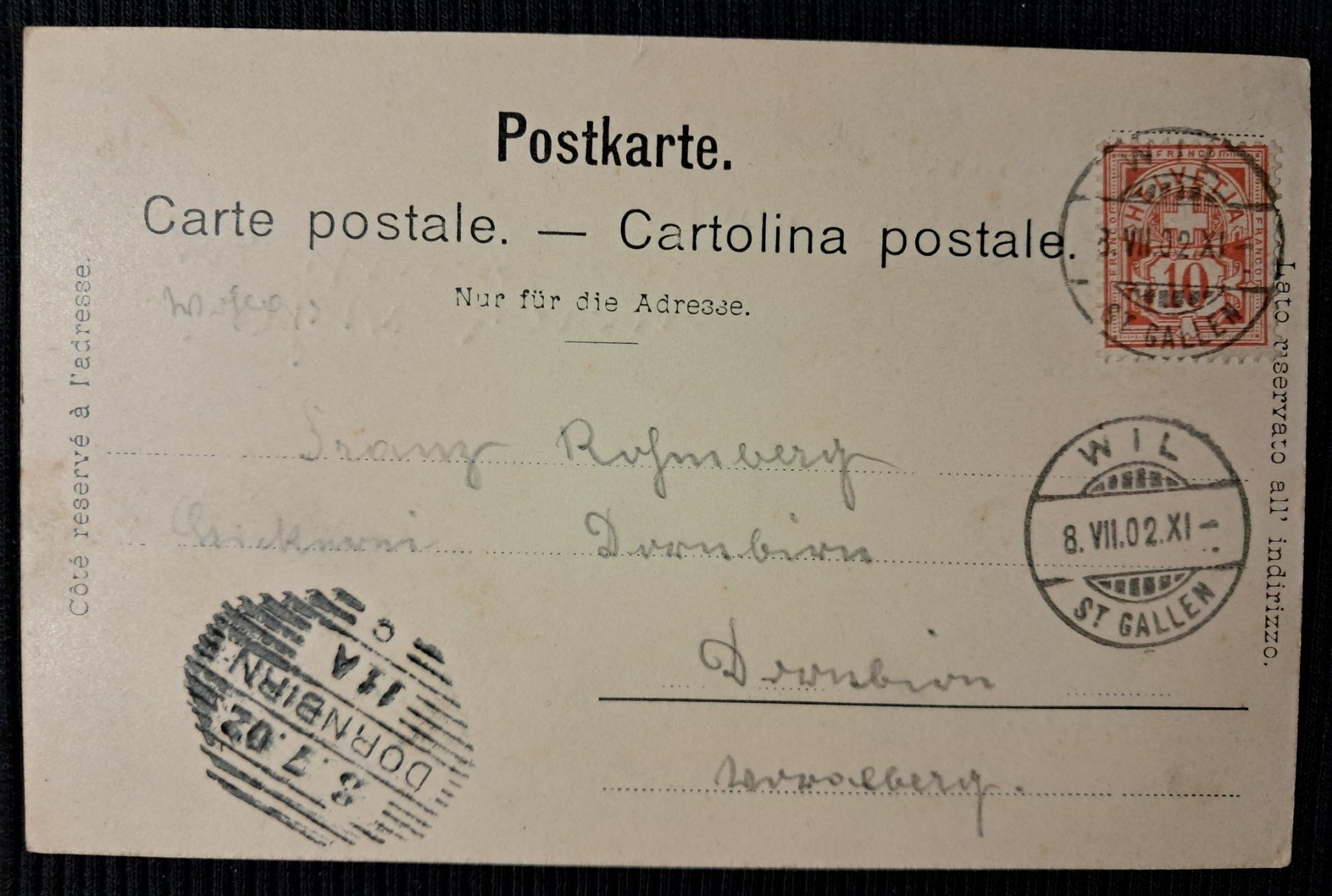 Ansichtskarten: WYL 1902 – Gebraucht aus Ponto Valentino von giorgia06 1