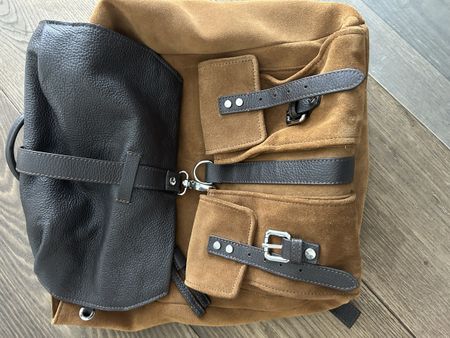 Eleventy Lederrucksack Wildleder braun Damen Cityrucksack