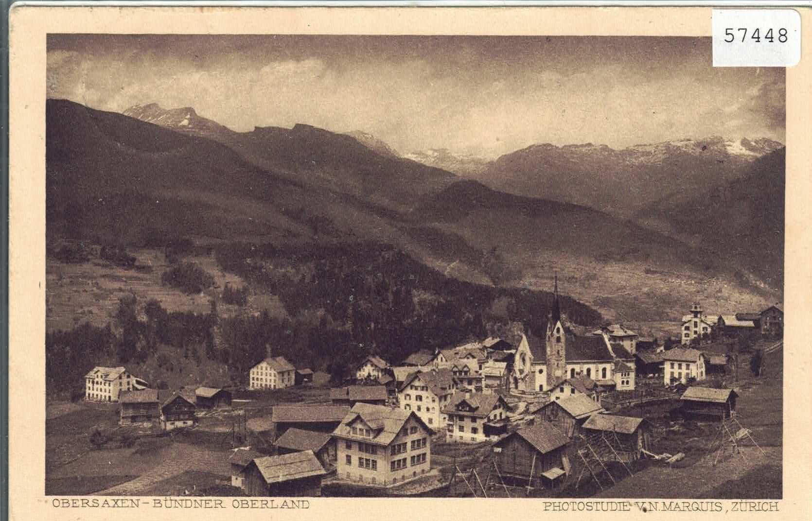 Cartes postales: Obersaxen - Generalansicht – D'occasion à Ettingen par Kartenplanet