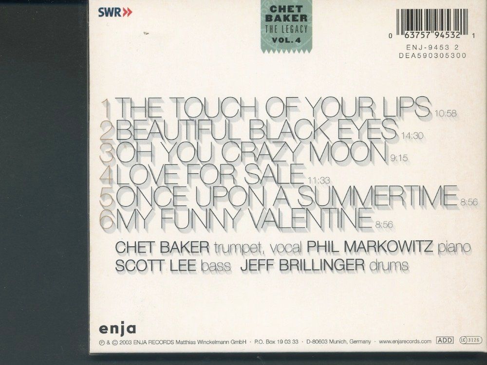 CDs: Oh You Crazy Moon - Chet Baker – Gebraucht aus Delémont von MaxPlan 1