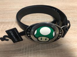 Nintendo Mushroom Gürtel rot / grün 96 cm NEU