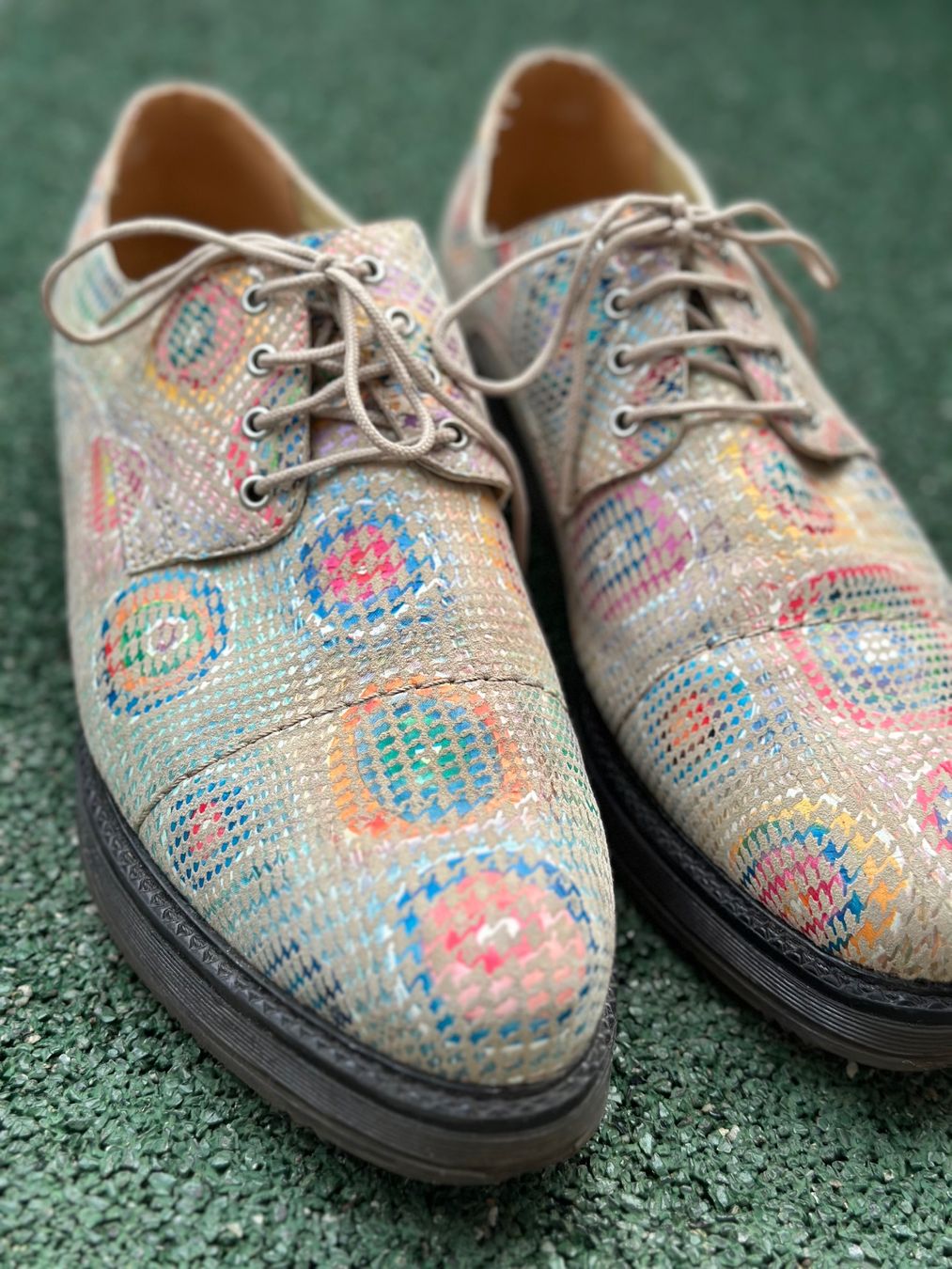 Scarpe da donna: Unique Colorful Patterned Leather Shoes. Size 40 – Nuovo (secondo la descrizione) da Zürich venduto da ter_ckj6 1