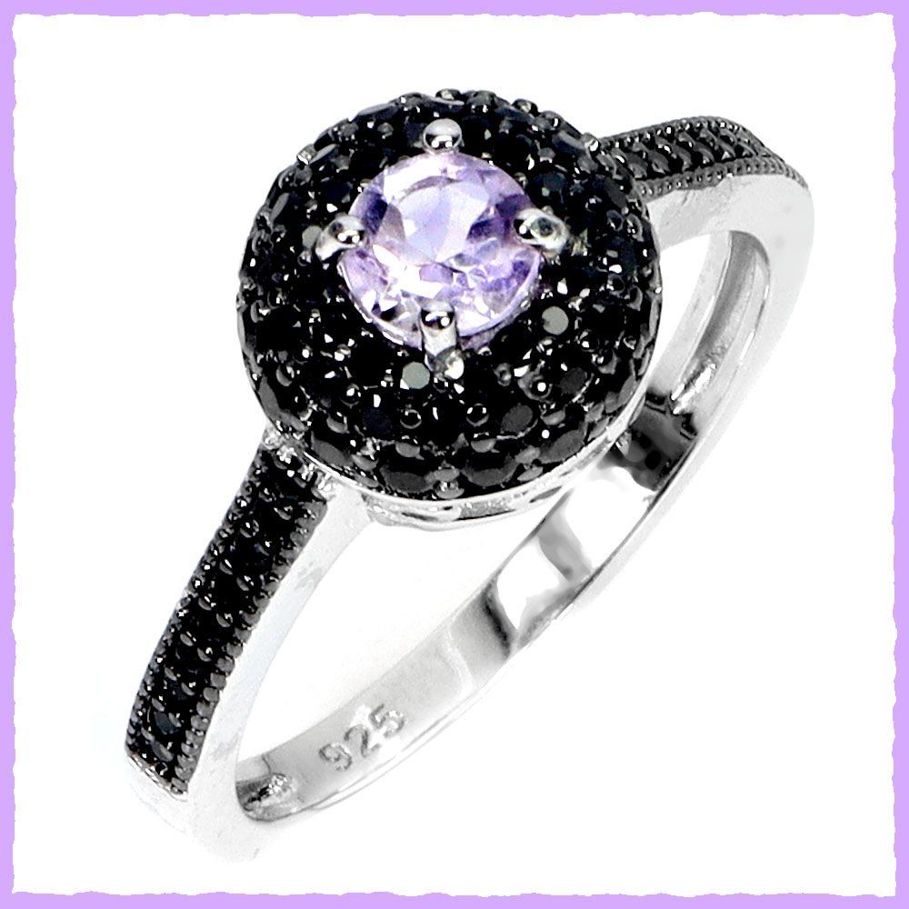 Anelli: Amethyst/Schwarzer Spinell Ring 925 Silber – Nuovo e nell'imballaggio originale da Oberglatt ZH venduto da Goldfee1 3