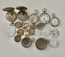 Montres de poche anciennes mouvement et cadrans