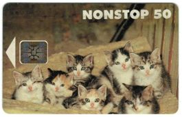 Telefonkarte Finnland Katzen