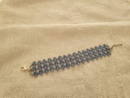 Handgemachte Armkette aus Glasperlen