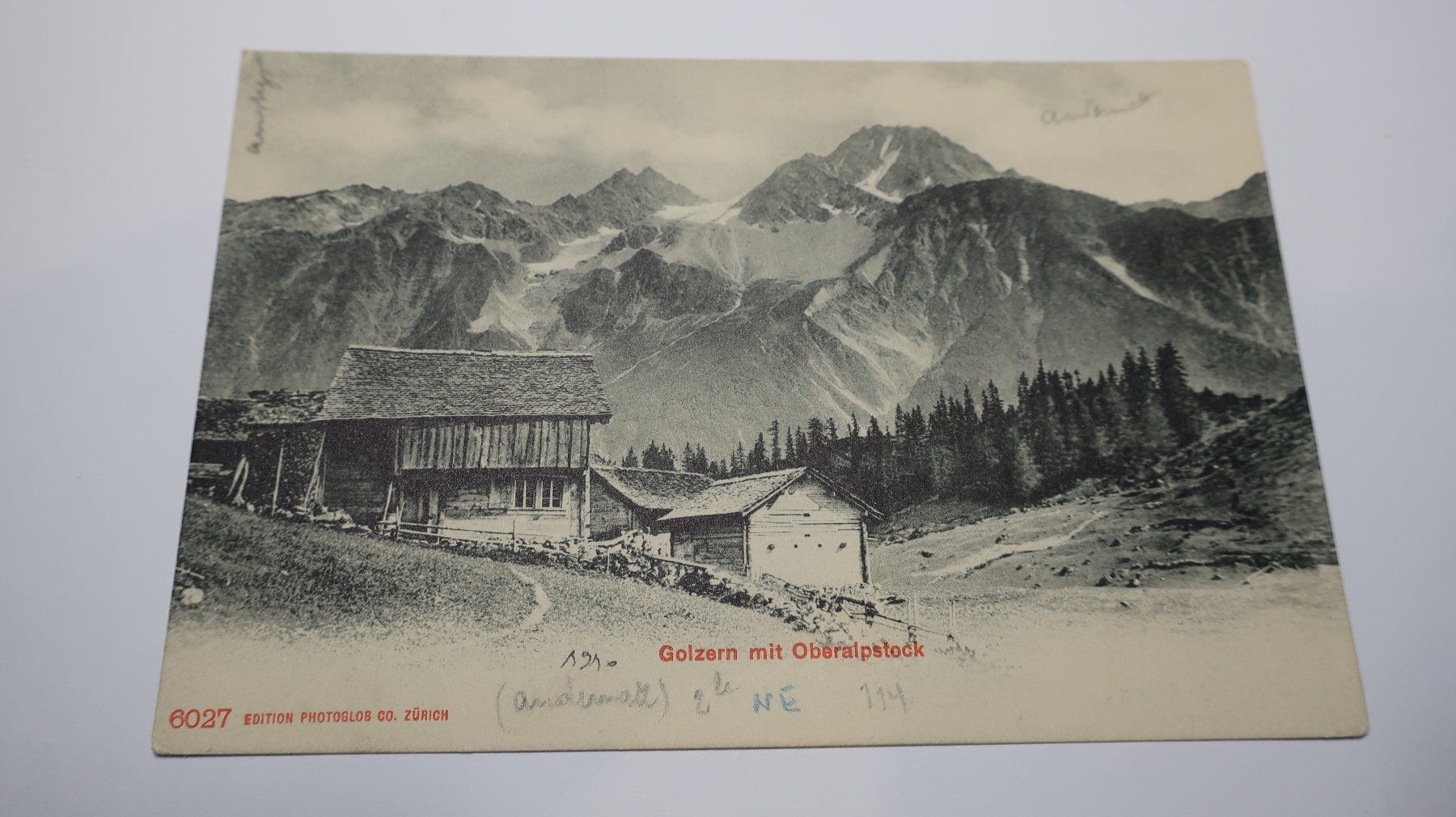 Ansichtskarten: Golzern mit Oberalstock – Gebraucht aus Cormoret von Pascalll2001 1