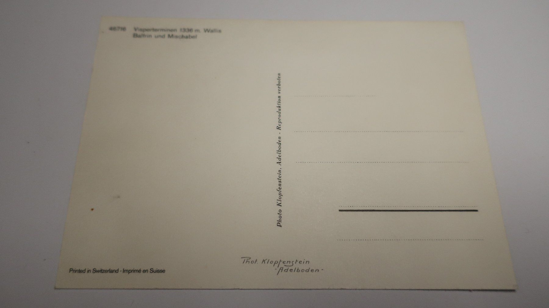 Cartoline postali: Visperterminen Wallis Balfrin und Mischabel – Usato da Cormoret venduto da Pascalll2001 2