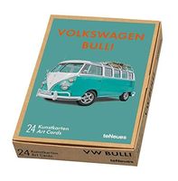 24 Kunstkarten in Box - VW Volkswagen Bulli