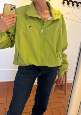 Vintage Windbreaker/ Übergangsjacke Limegrün Grösse L