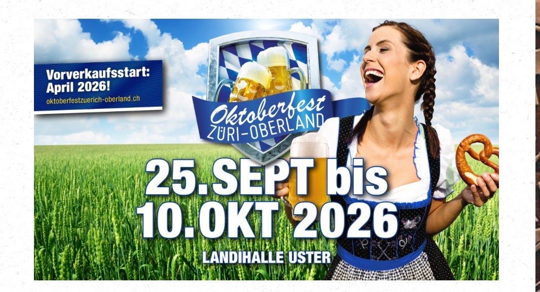 Billets: Oktoberfest Uster 10er Tisch – D'occasion à Volketswil par Vasco_VL