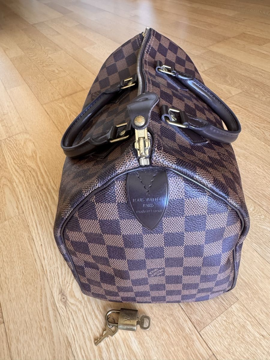 Louis Vuitton Borse da donna: Louis Vuitton Speedy 30, Damier Ebene – Usato da Aesch BL venduto da Micimacko-4 3