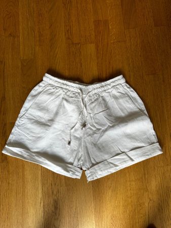 Weisse Leinen Shorts, Made in Italy, Gr. S/36, Sommer